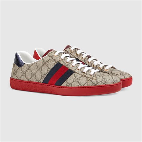 gucci ace gg supreme replica|gucci ace gg suede sneakers.